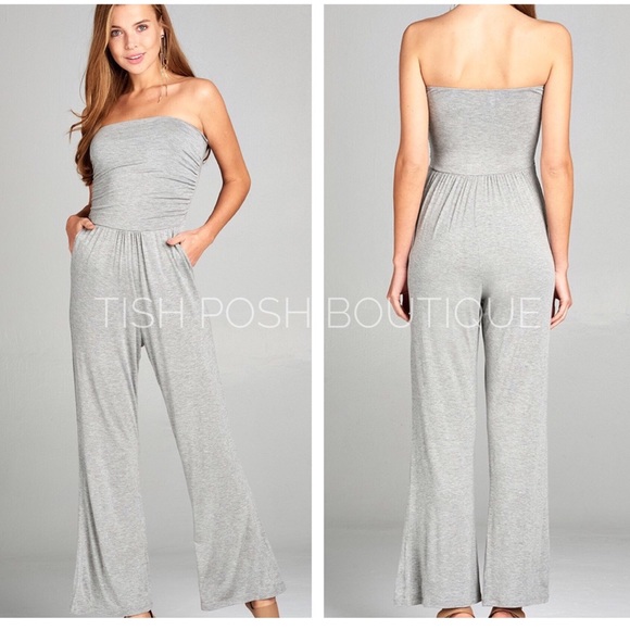Paris & Pearle Pants - Erin Gray Strapless Jumpsuit
